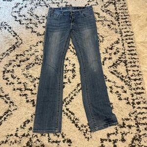 Rock & Roll Denim Pocket Detail Boyfriend Jeans